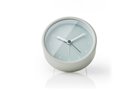 Nedis Analogue Desk Alarm Clock with Snooze Function - Green